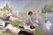 Bathers at Asnieres (mk09) Georges Seurat